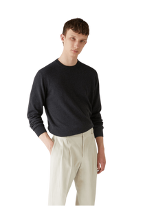 <tc>Loro Piana</tc> Cuello redondo clásico para hombre