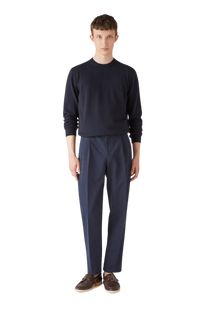 <tc>Loro Piana</tc> Cuello redondo clásico para hombre