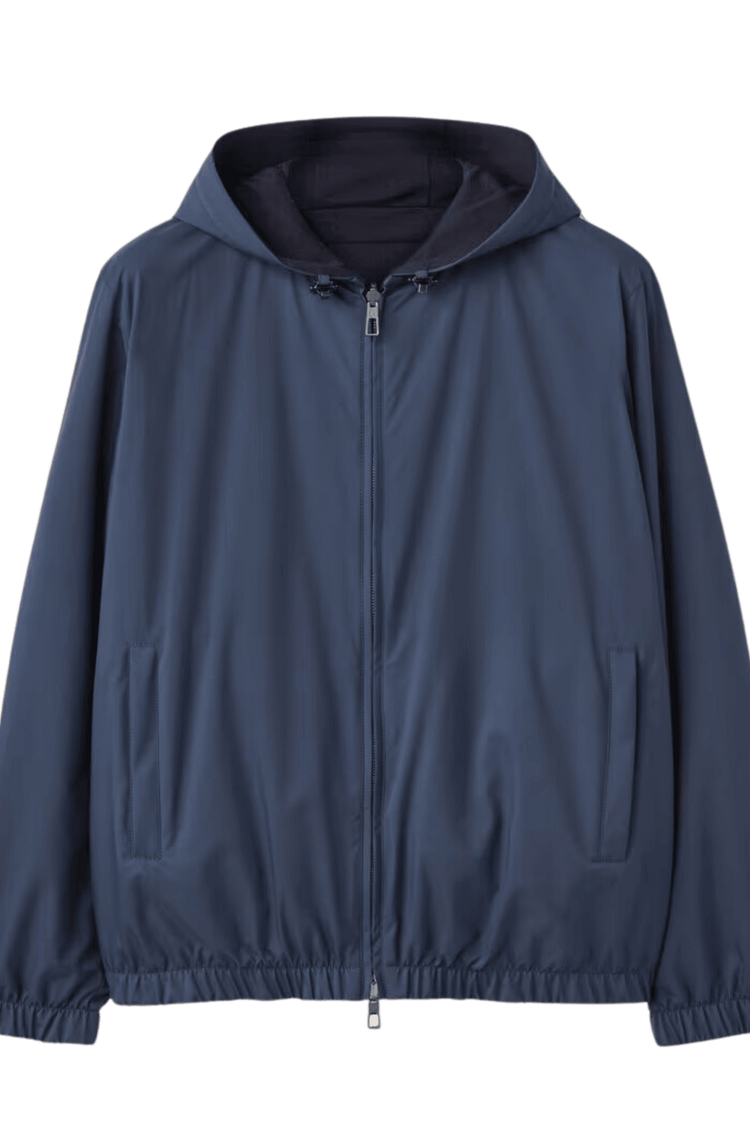 <tc>Loro Piana</tc> 男士連帽飛行員夾克
