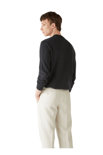 <tc>Loro Piana</tc> Cuello redondo clásico para hombre