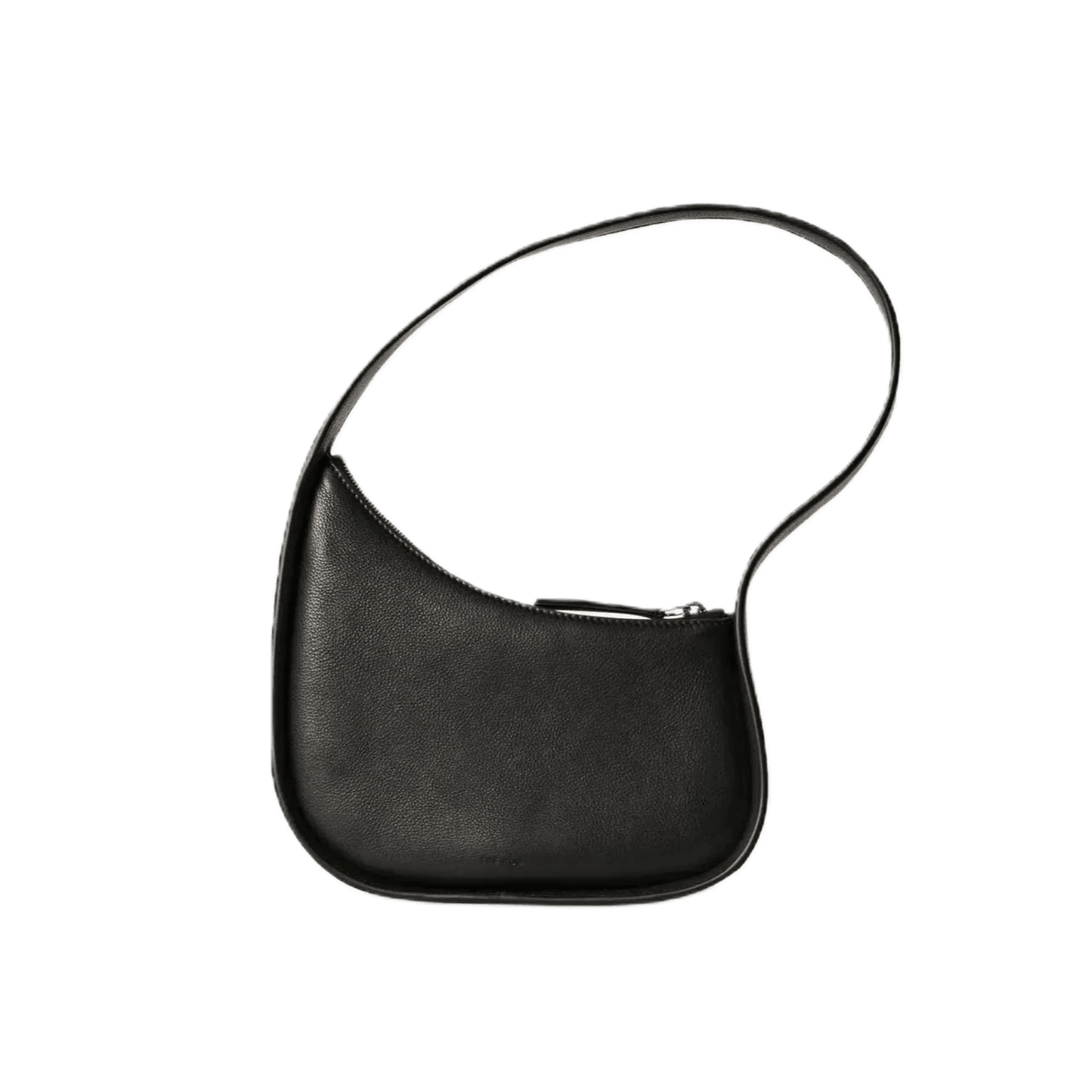 The Row Half Moon Bag in Leather (Grained Calfskin)