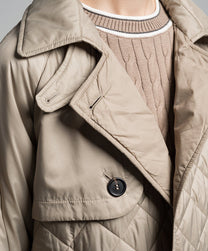 Brunello Cucinelli Women's Double-breasted Quilted Trench Coat