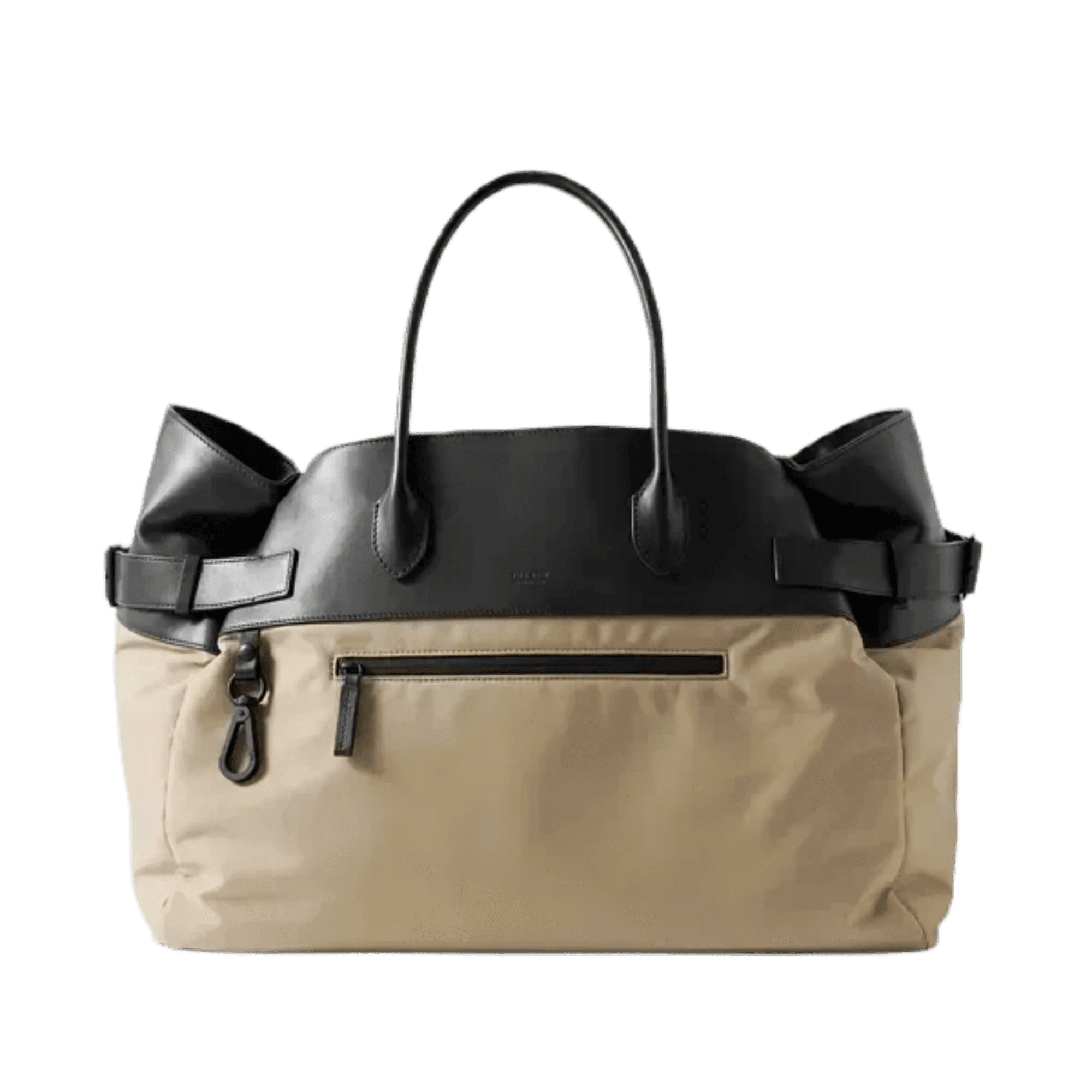 <tc>The Row</tc> Margaux 17 內外扣皮革帆布托特包