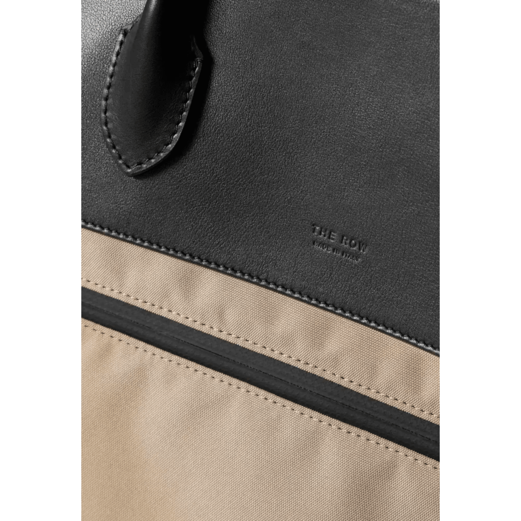 <tc>The Row</tc> Margaux 17 內外扣皮革帆布托特包