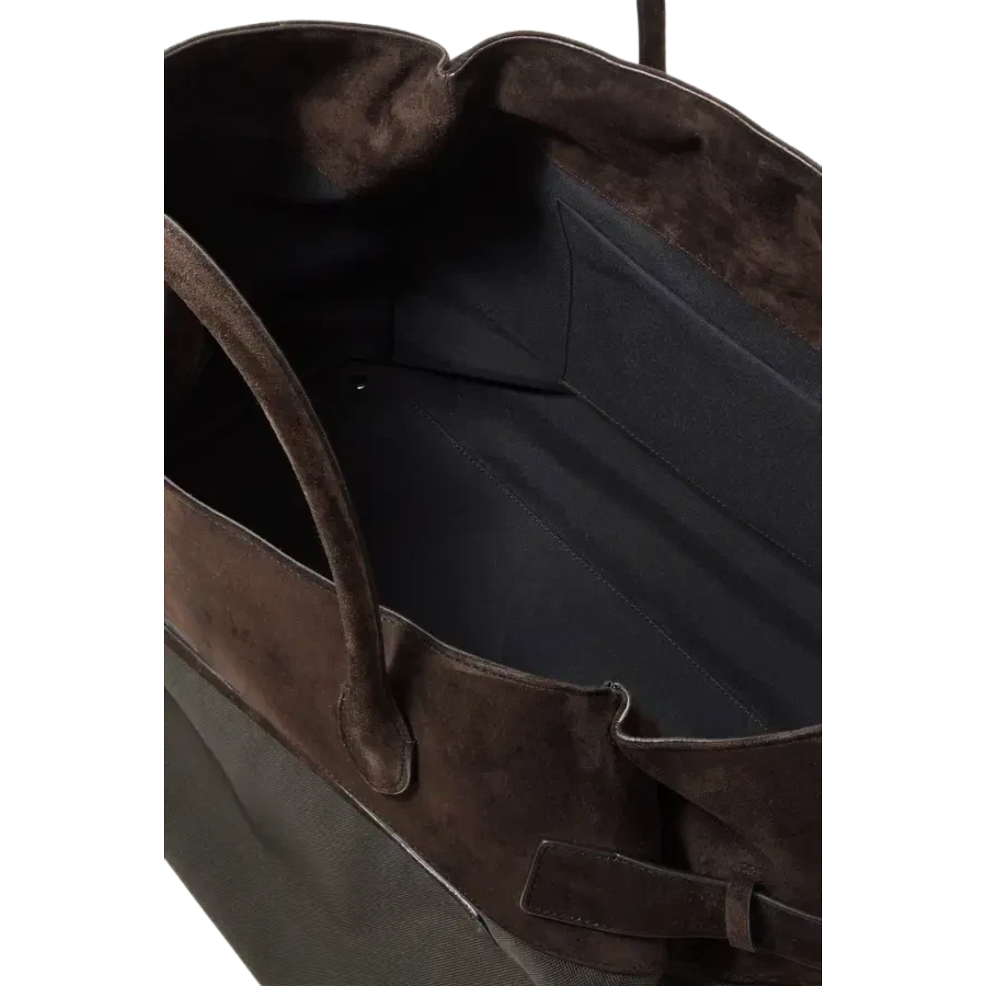 <tc>The Row</tc> Margaux 17 內外扣皮革帆布托特包